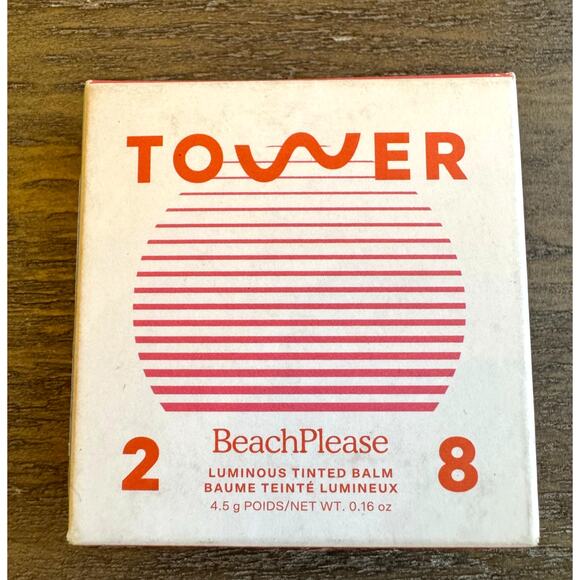 TOWER 28 Beach Please Luminous Tinted Blush Balm Happy Hour Coral Pink.16oz/4.5g - Picture 2 of 6